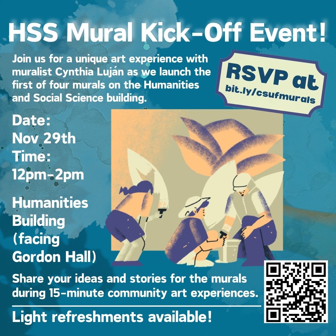HSS Mural Event Nov 29 at 12 PM in from of HSS building